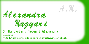 alexandra magyari business card